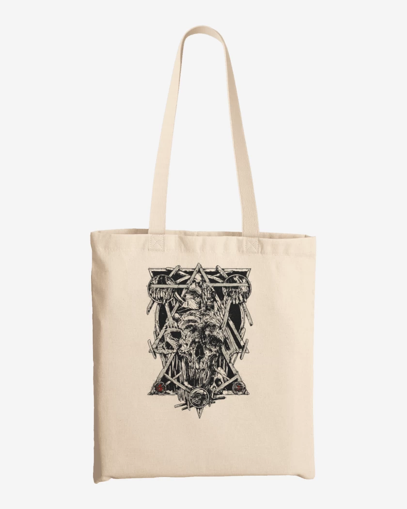 Totebag Circles and triangles