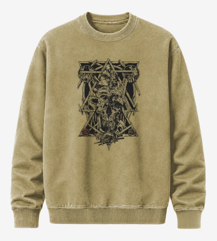 Poleron Polo Acid Wash Beige de Circles and triangles