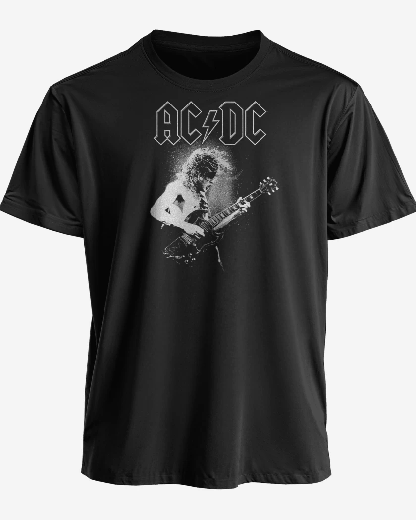 Polera premium Negro de AC DC ANGUS