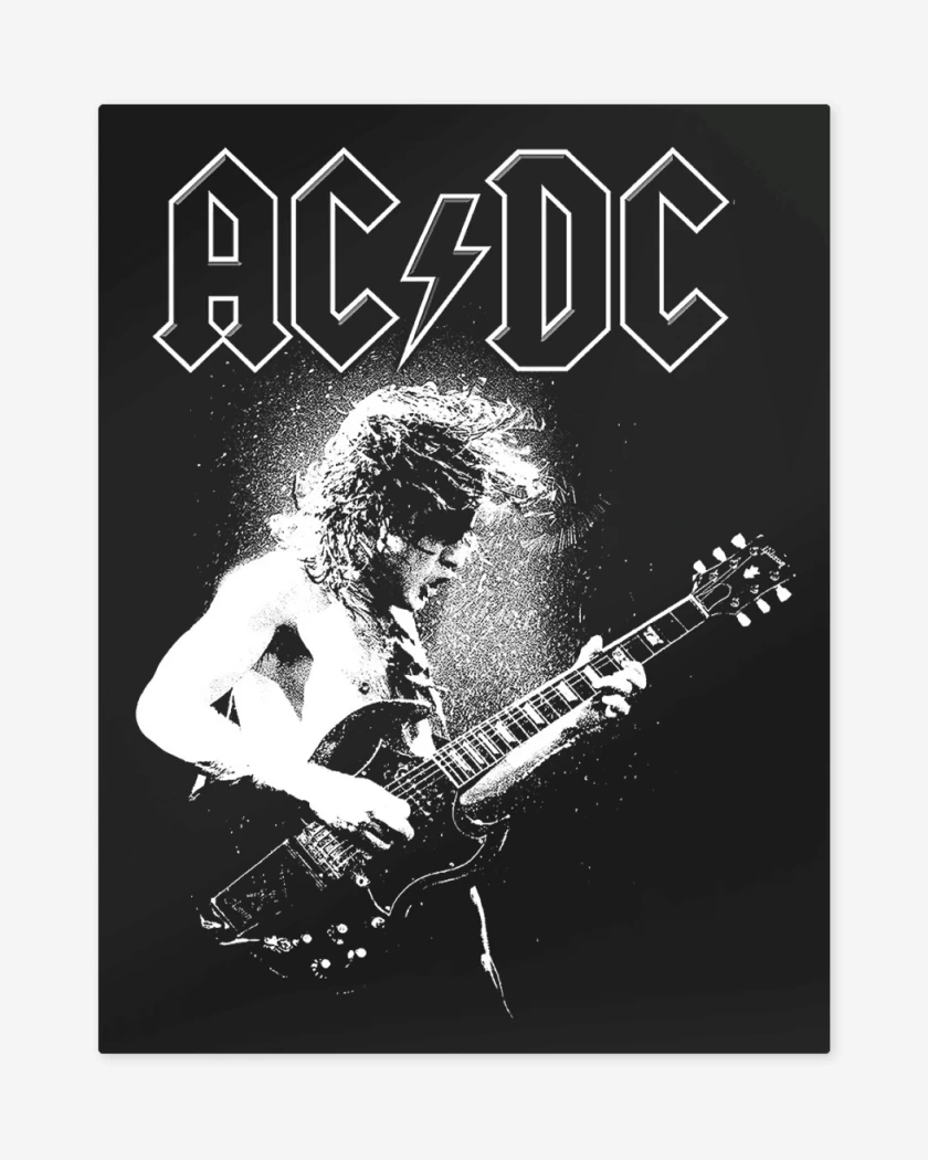 Print metalico Negro de AC DC ANGUS