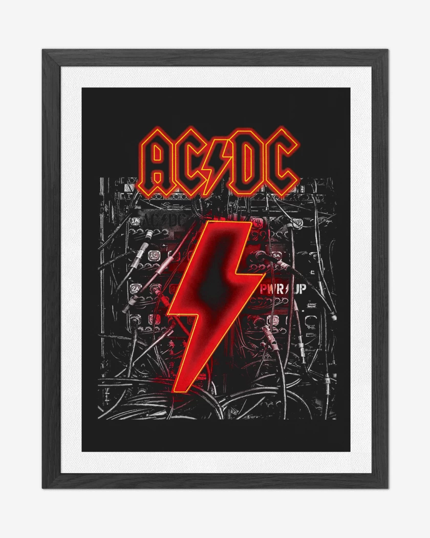 Cuadro decorativo AC DC POWER UP