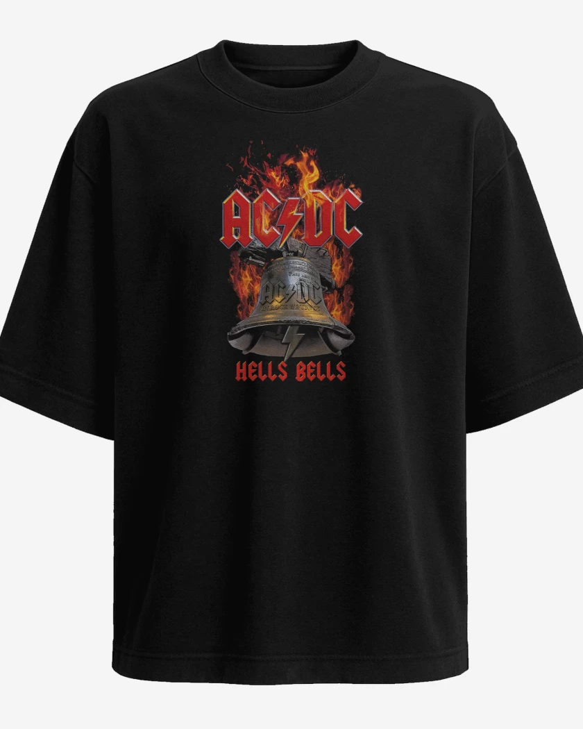 Polera Oversize AC DC HELLS BELLS