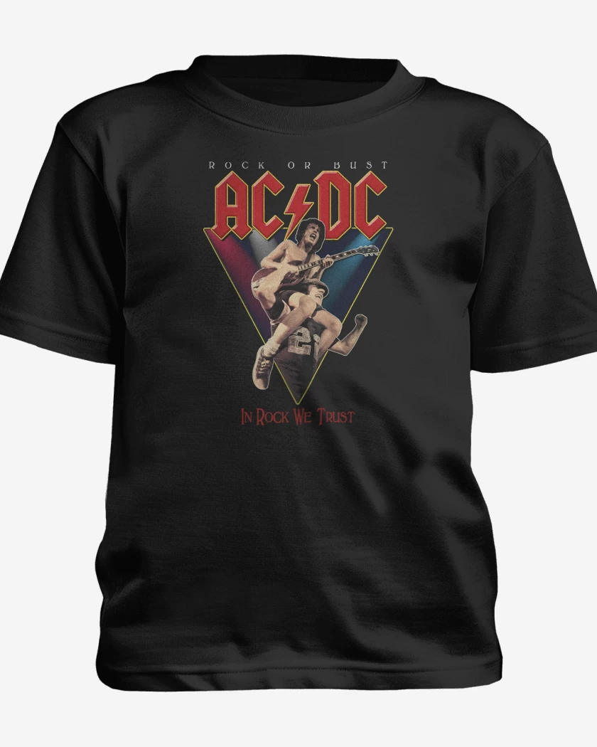 Polera de niño AC DC IN ROCK WE TRUST