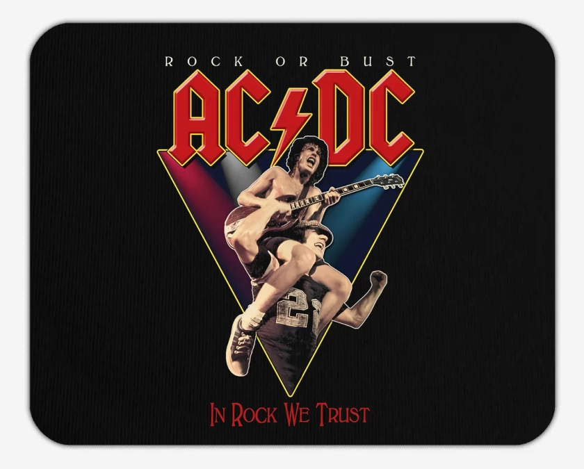 Mousepad AC DC IN ROCK WE TRUST