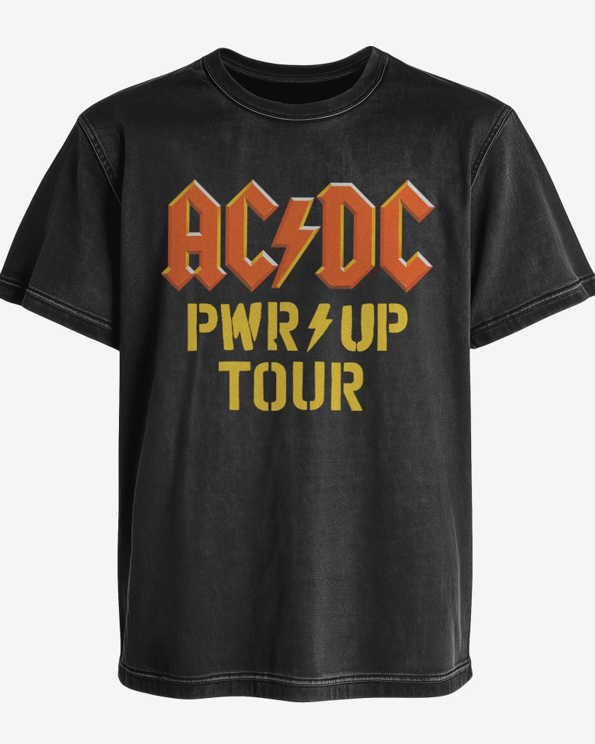 Polera desgastada AC DC PWR UP TOUR
