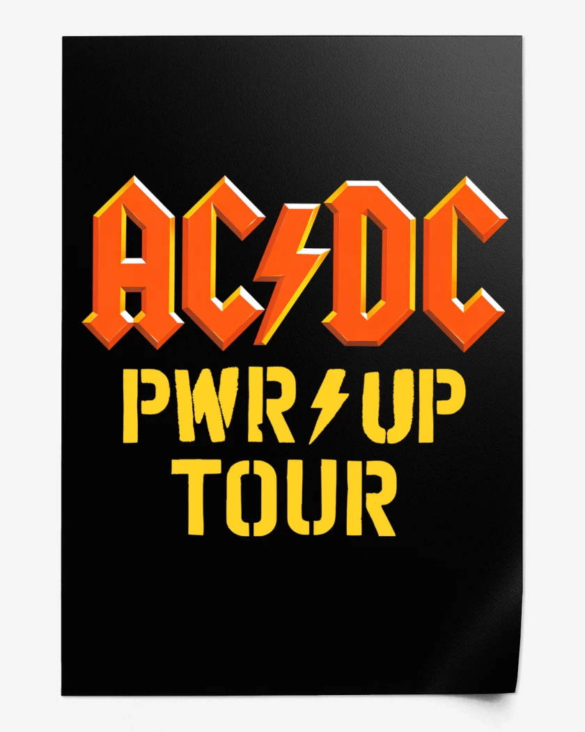 Print AC DC PWR UP TOUR