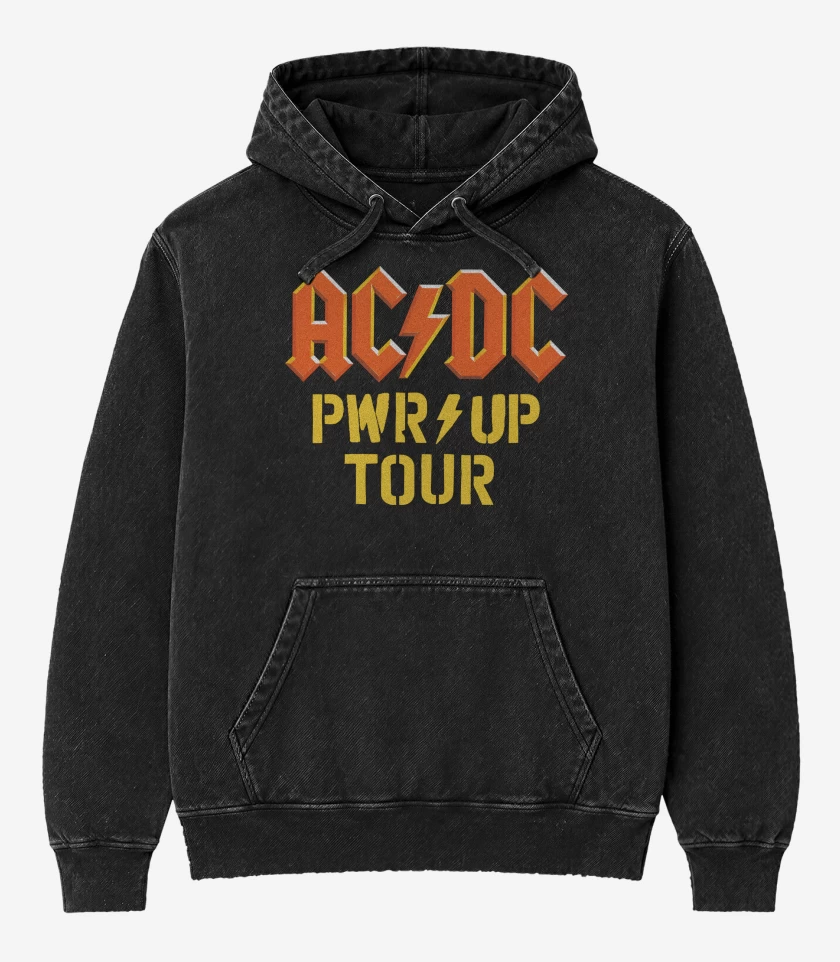 Poleron Canguro Acid Wash AC DC PWR UP TOUR