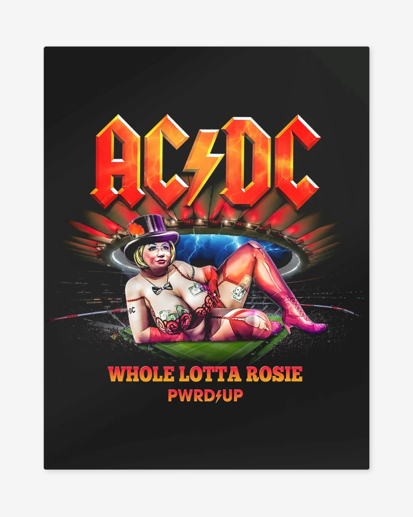 Print metalico AC DC Whole Lotta Rosie 