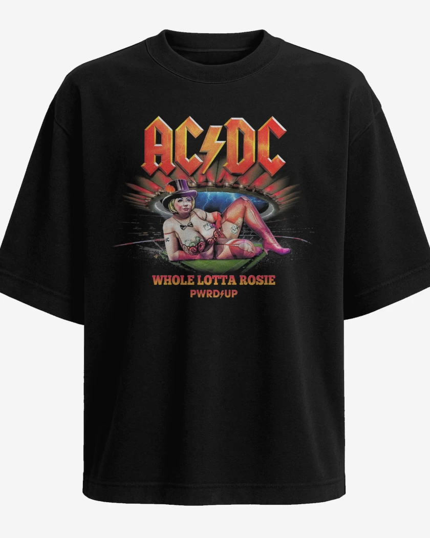 Polera Oversize AC DC Whole Lotta Rosie 