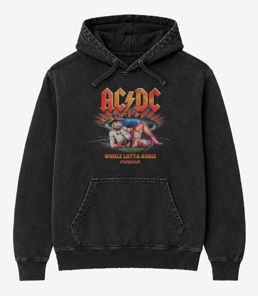 Poleron Canguro Acid Wash AC DC Whole Lotta Rosie 