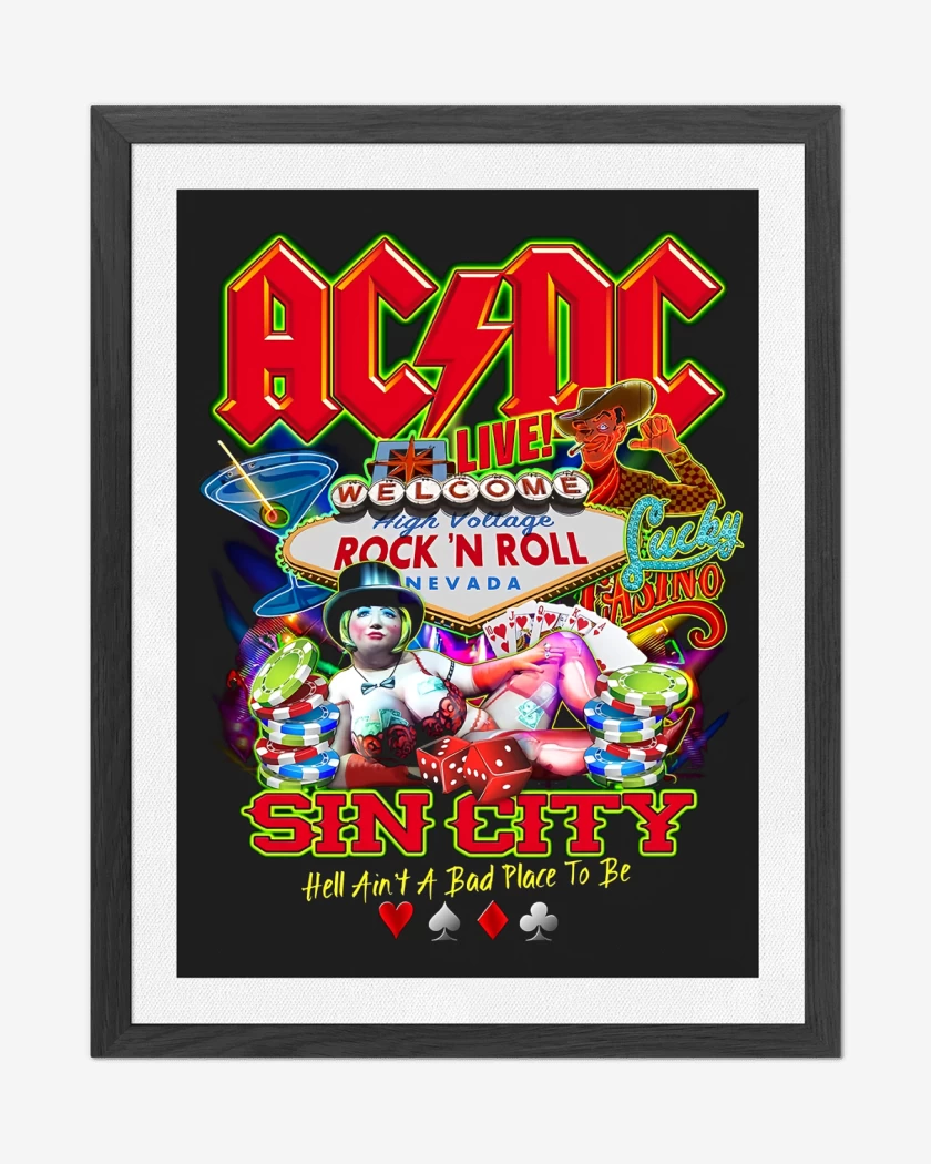 Cuadro decorativo AC DC SIN CITY