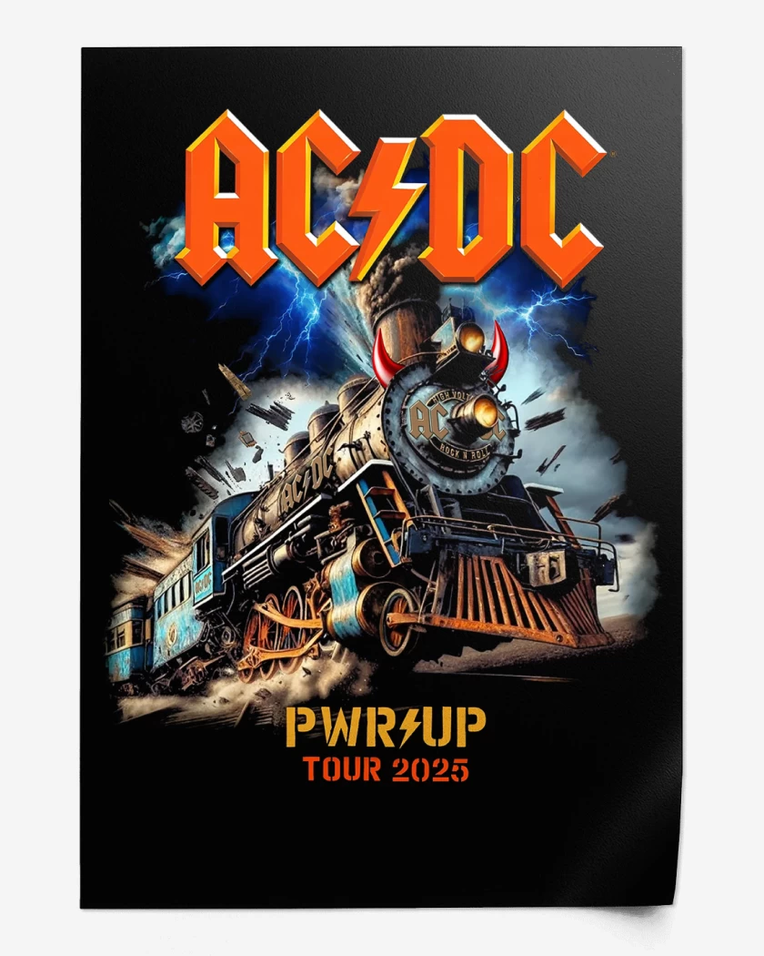 Print AC DC ROCK N ROLL TRAIN