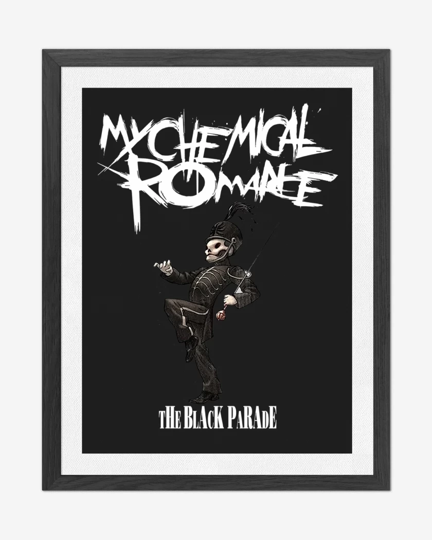 Cuadro decorativo Negro de My Chemical Romance The Black Parade
