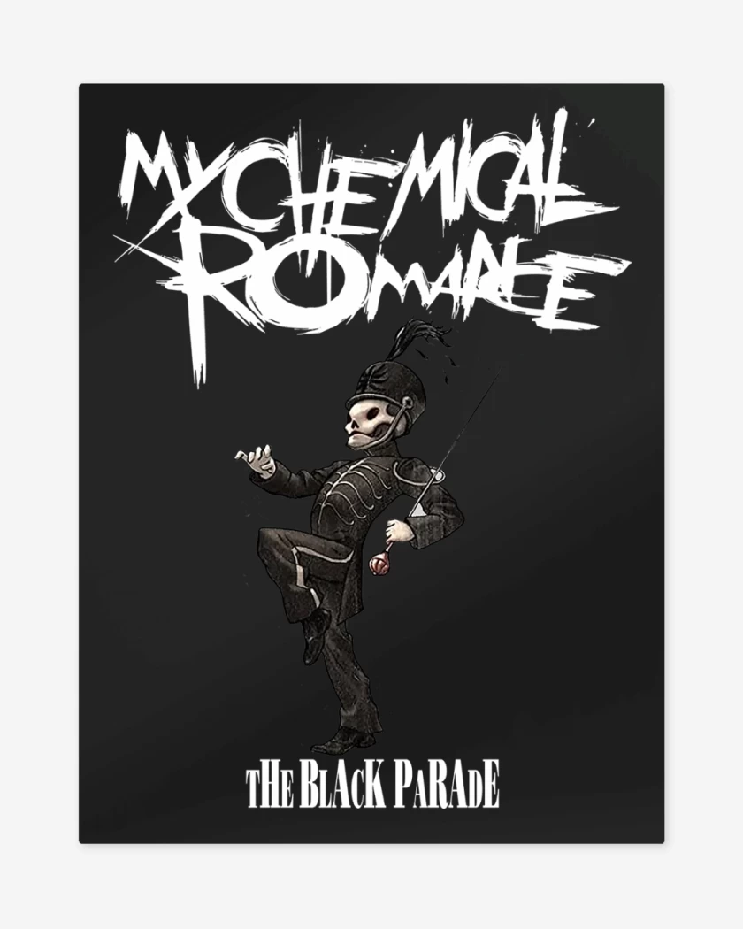 Print metalico Negro de My Chemical Romance The Black Parade