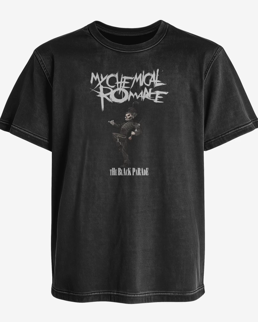 Polera desgastada Negro de My Chemical Romance The Black Parade