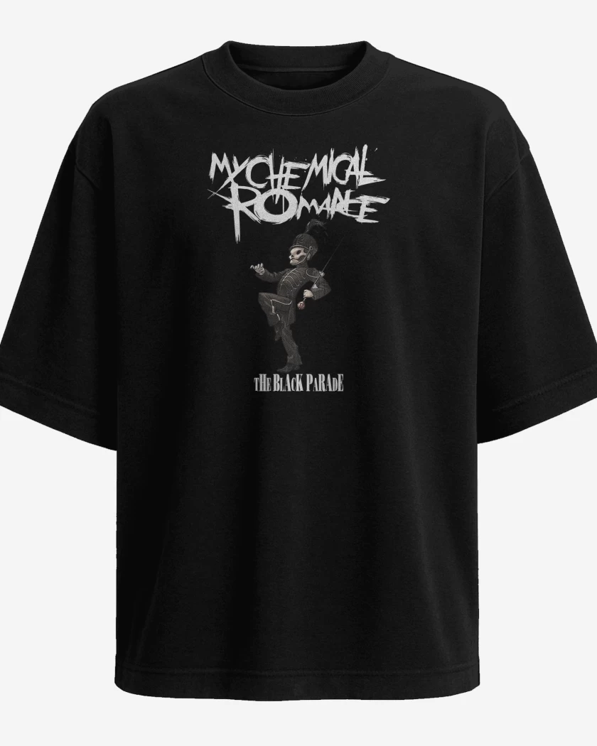 Polera Oversize Negro de My Chemical Romance The Black Parade
