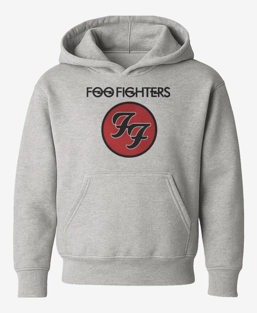 Poleron de niño Gris Melange de Foo Fighters - Logo