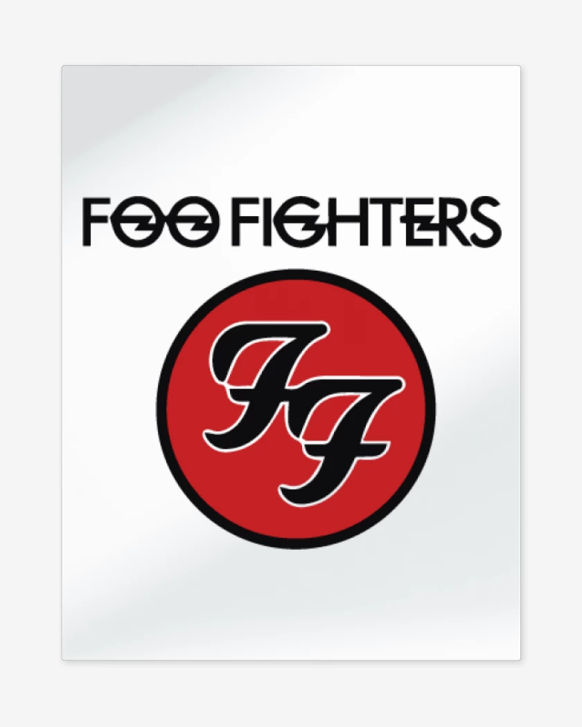 Print metalico Foo Fighters - Logo