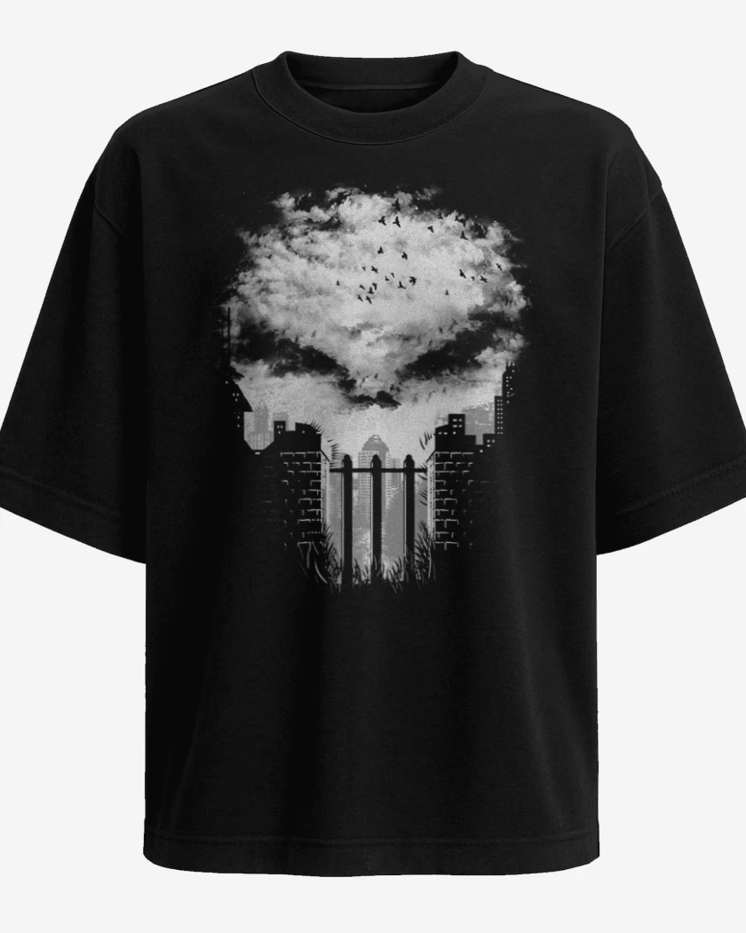 Polera Oversize El que castiga full color