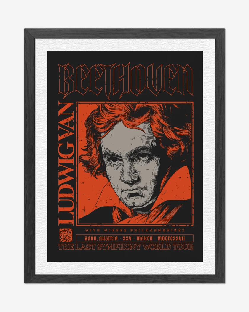 Cuadro decorativo Negro de Beethoven