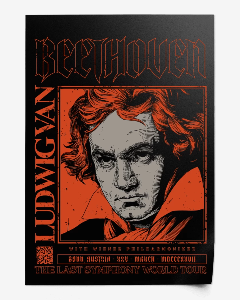Print Negro de Beethoven