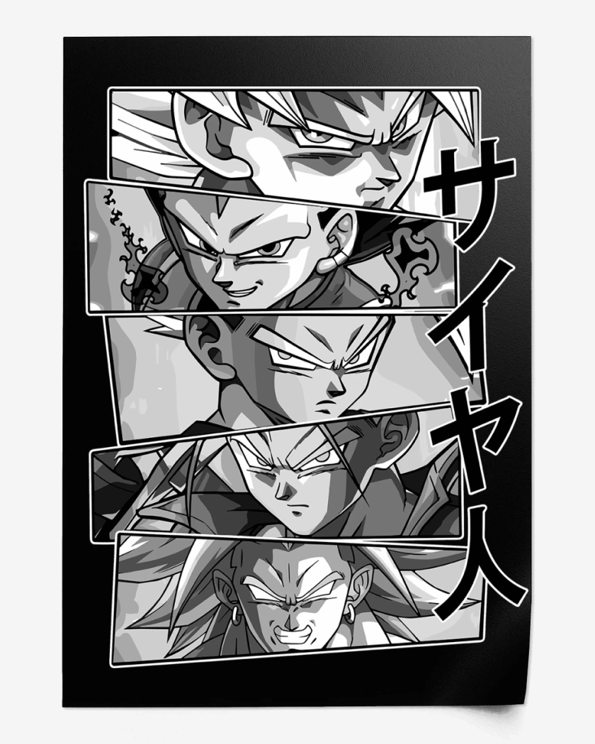 Print Heroes Saiyajines 