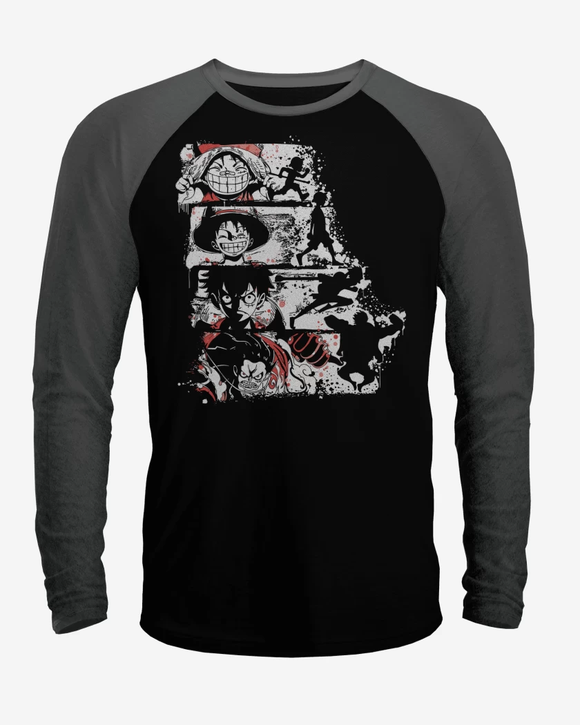 Polera Raglan Luffy Gears