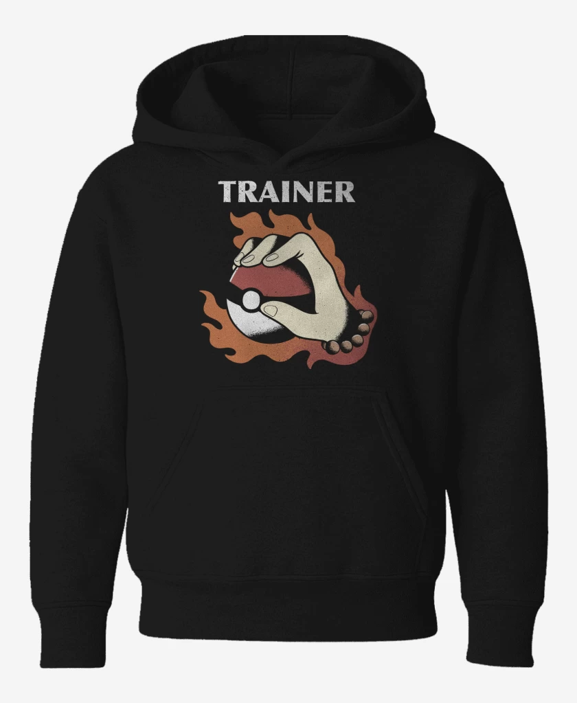 Poleron de niño Negro de Entrenador Pokemon
