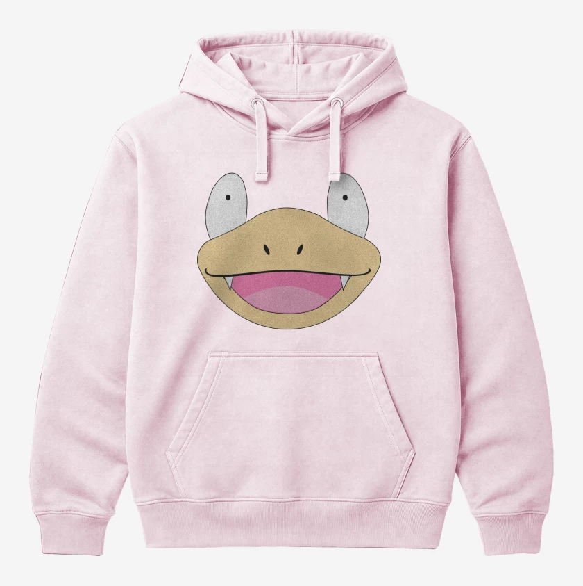 Polerón Canguro Rosa Pastel de Slowpoke Face