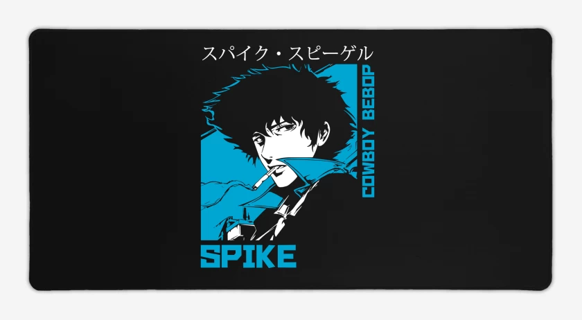 Mouse pad Gamer Negro de Cowboy Bebop Spike