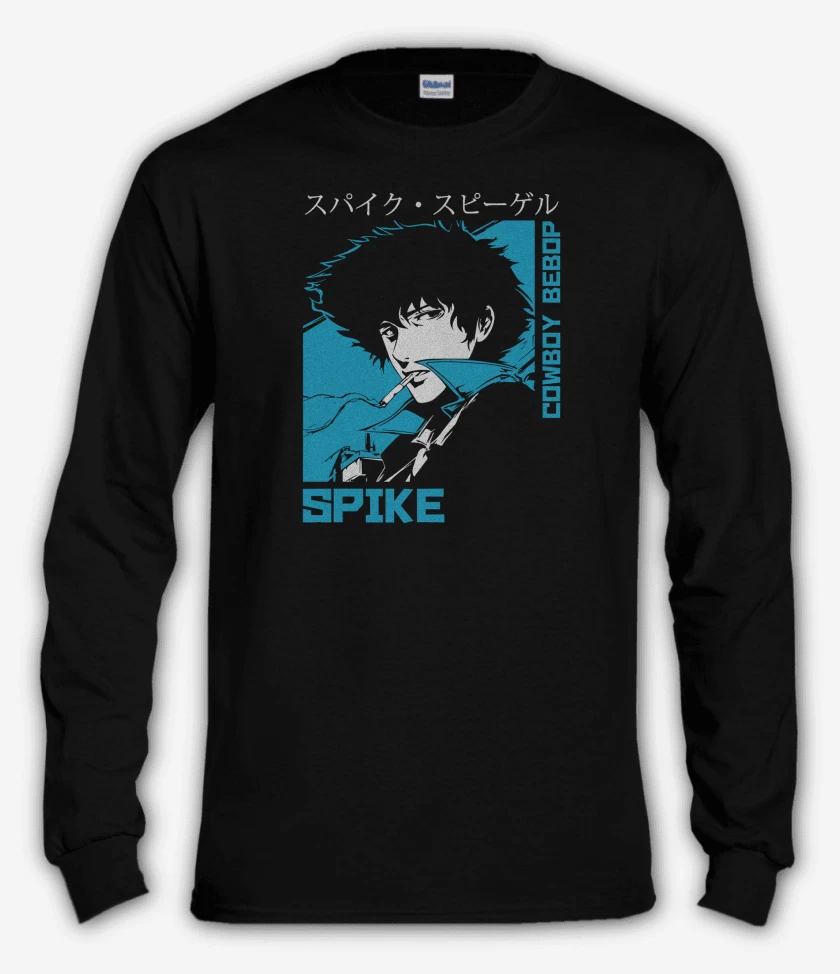 Polera manga larga Negro de Cowboy Bebop Spike