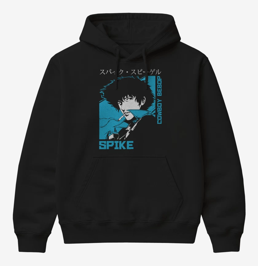 Poleron Canguro básico Negro de Cowboy Bebop Spike
