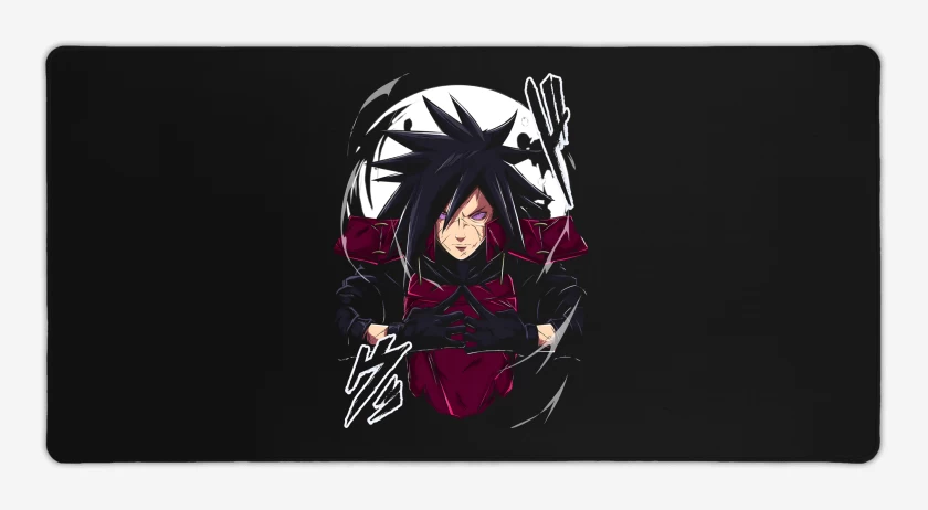 Mouse pad Gamer Negro de Naruto Madara Uchiha