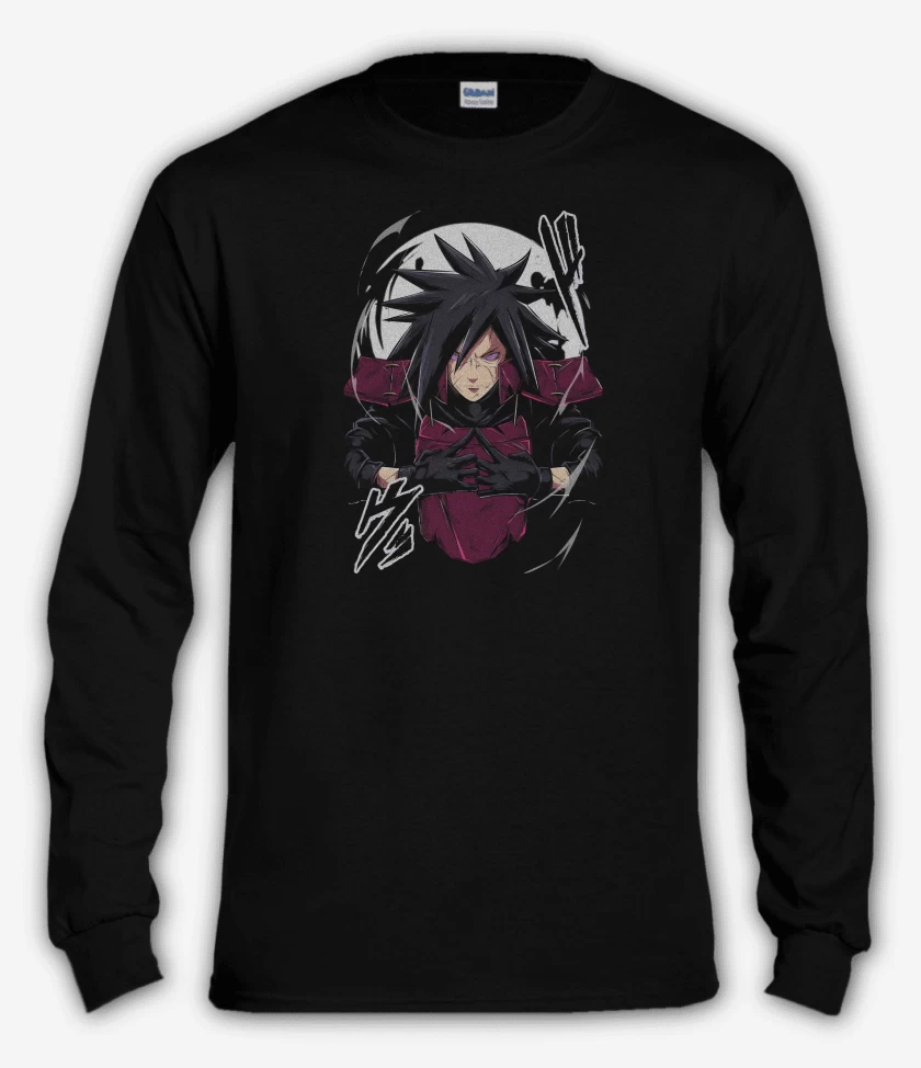Polera manga larga Negro de Naruto Madara Uchiha