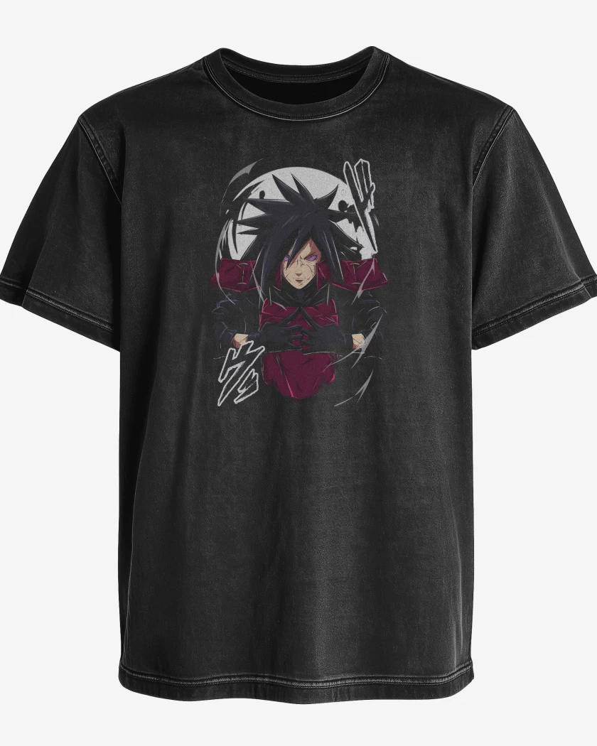 Polera desgastada Negro de Naruto Madara Uchiha