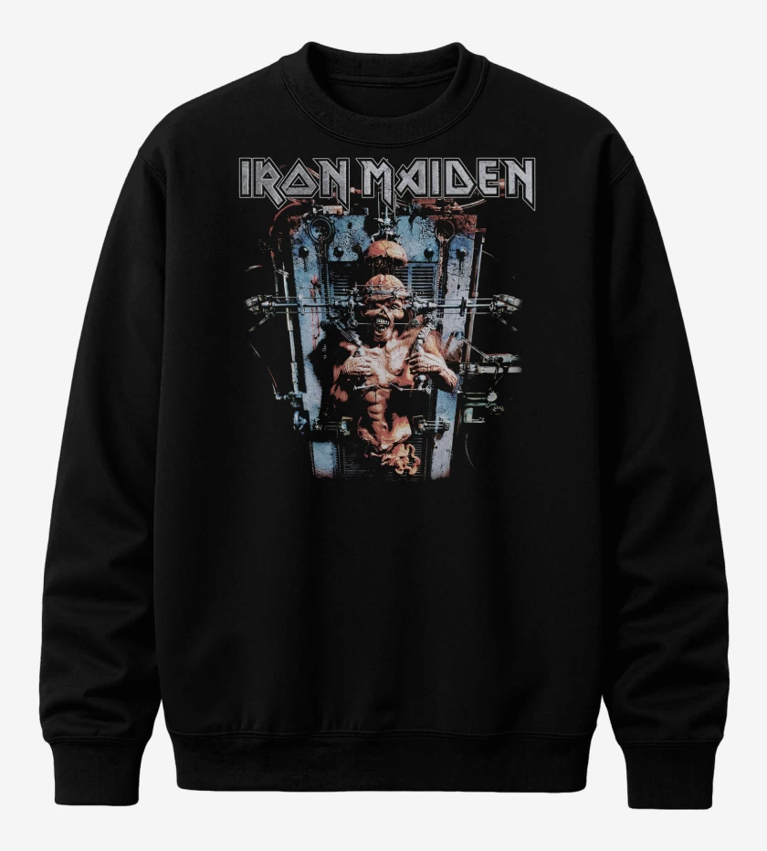 Poleron polo Negro de Iron Maiden The XFACTOR