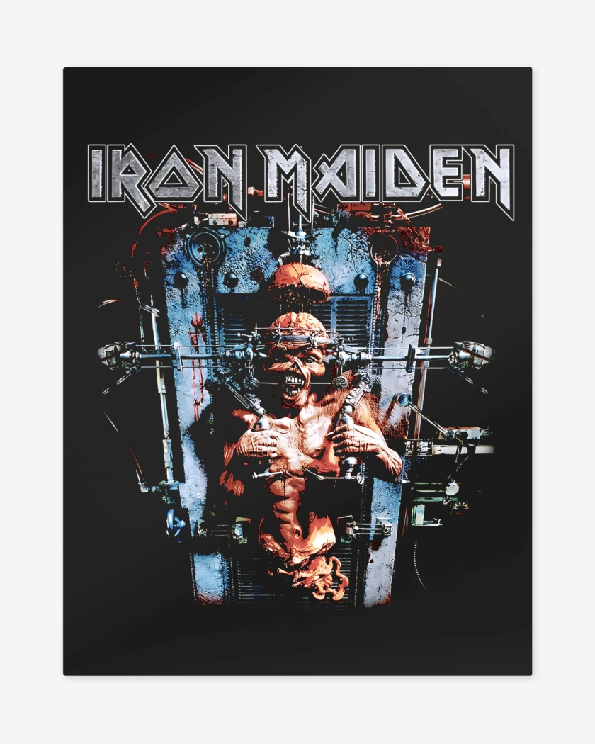 Print metalico Negro de Iron Maiden The XFACTOR