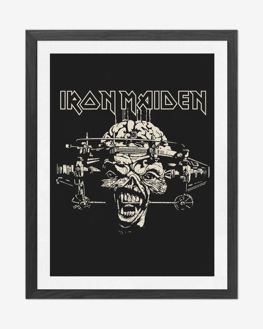 Cuadro decorativo Negro de Iron Maiden Eddie XFACTOR