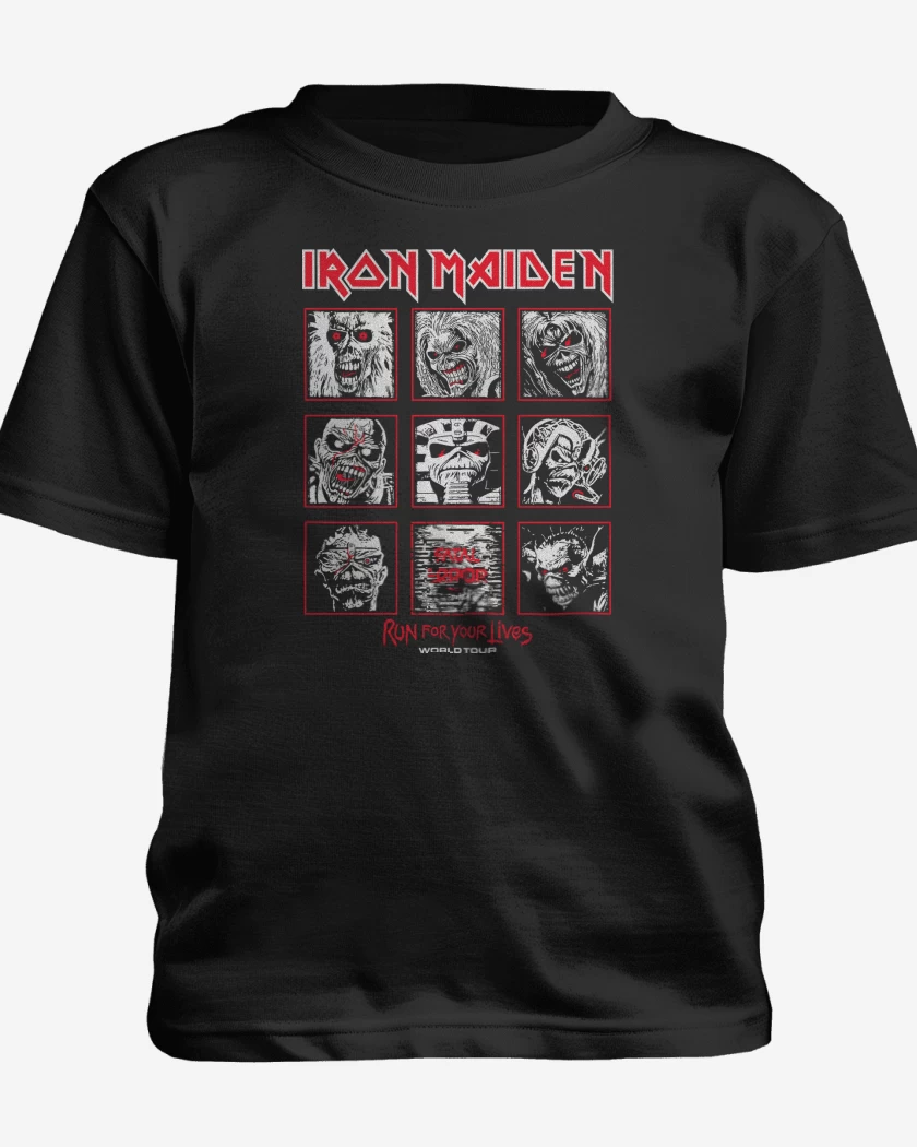 Polera de niño Negro de Iron Maiden Eddies Run For