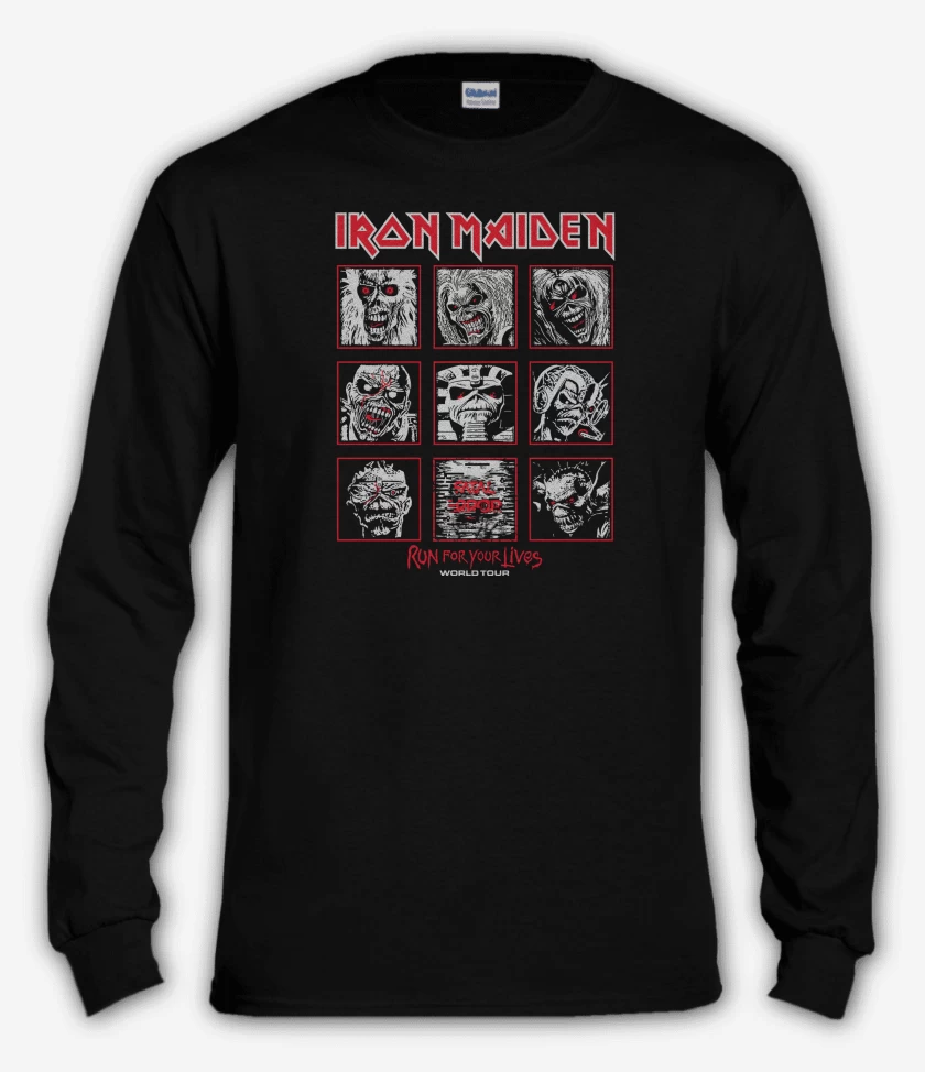 Polera manga larga Negro de Iron Maiden Eddies Run For