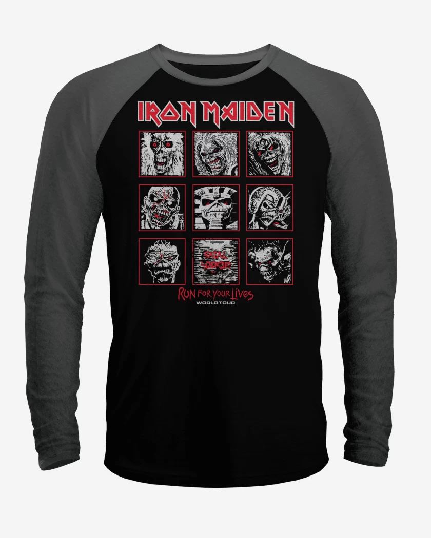 Polera Raglan Iron Maiden Eddies Run For