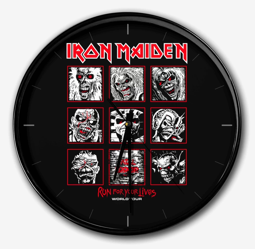Reloj Negro de Iron Maiden Eddies Run For