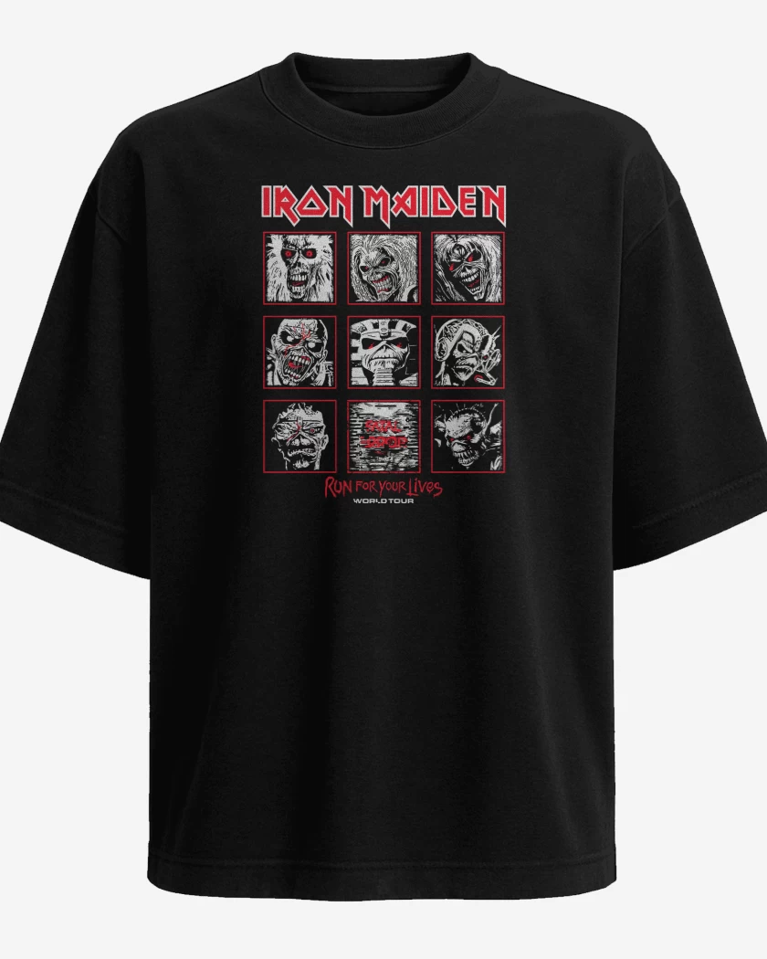 Polera Oversize Iron Maiden Eddies Run For