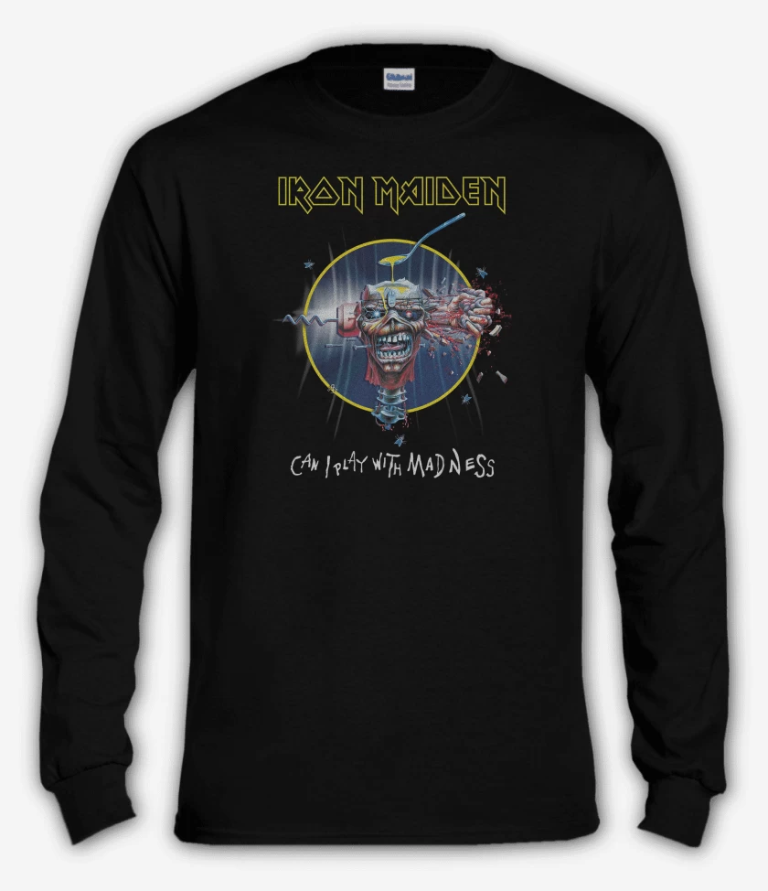 Polera manga larga Negro de Iron Maiden Can I Play with Madeness