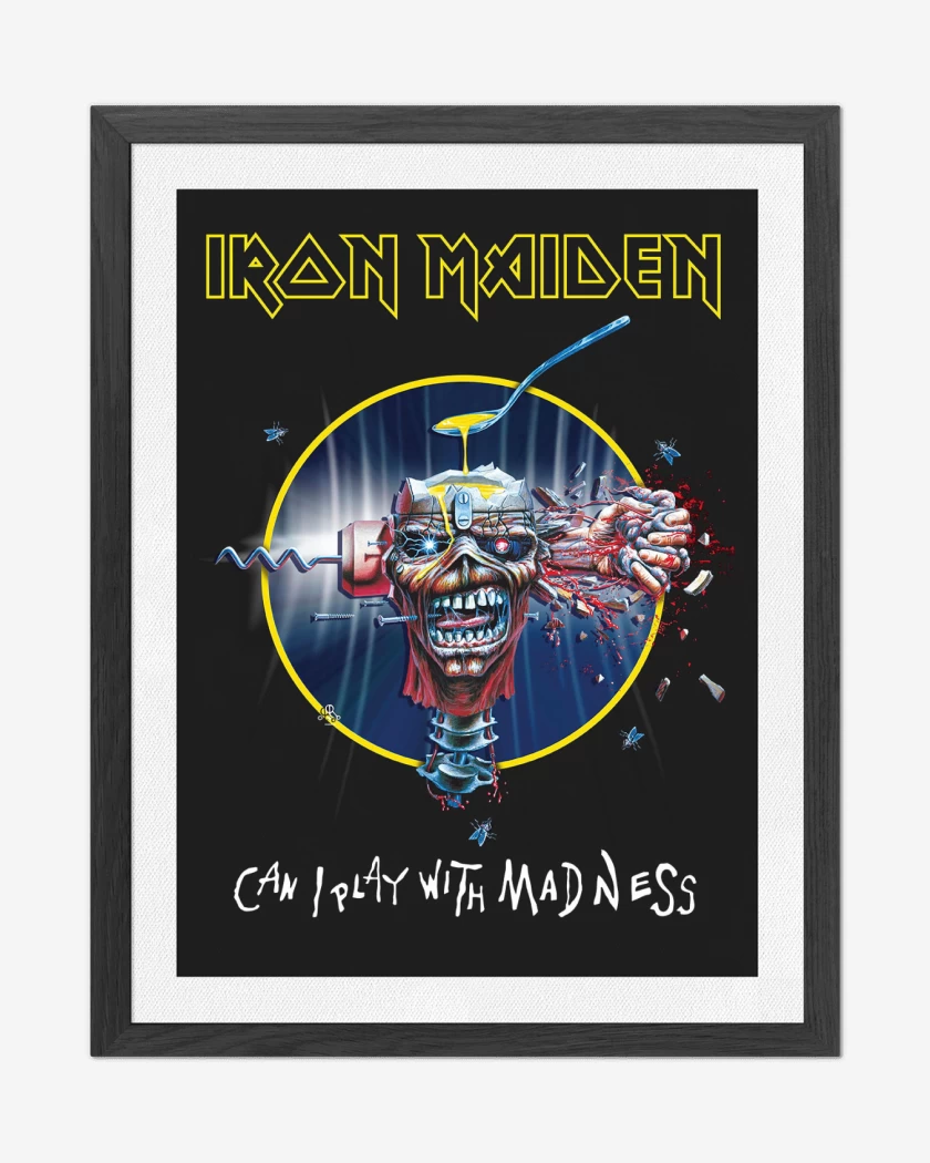 Cuadro decorativo Negro de Iron Maiden Can I Play with Madeness