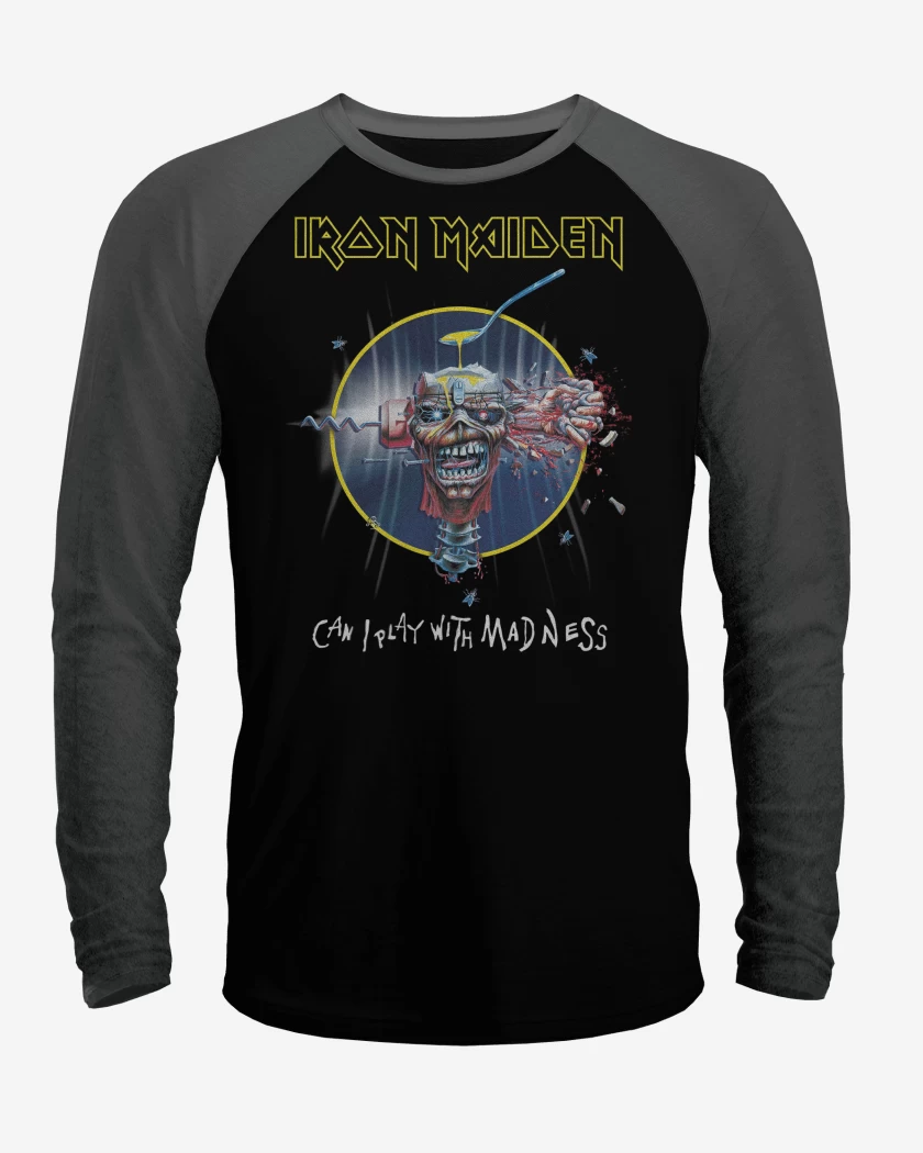 Polera Raglan Iron Maiden Can I Play with Madeness