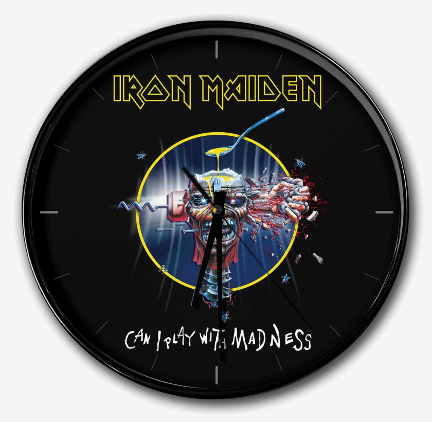 Reloj Negro de Iron Maiden Can I Play with Madeness