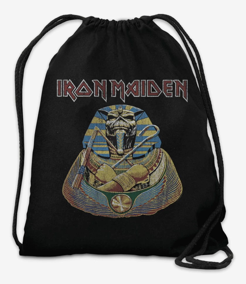 Mochila Negro de Iron Maiden Faraon