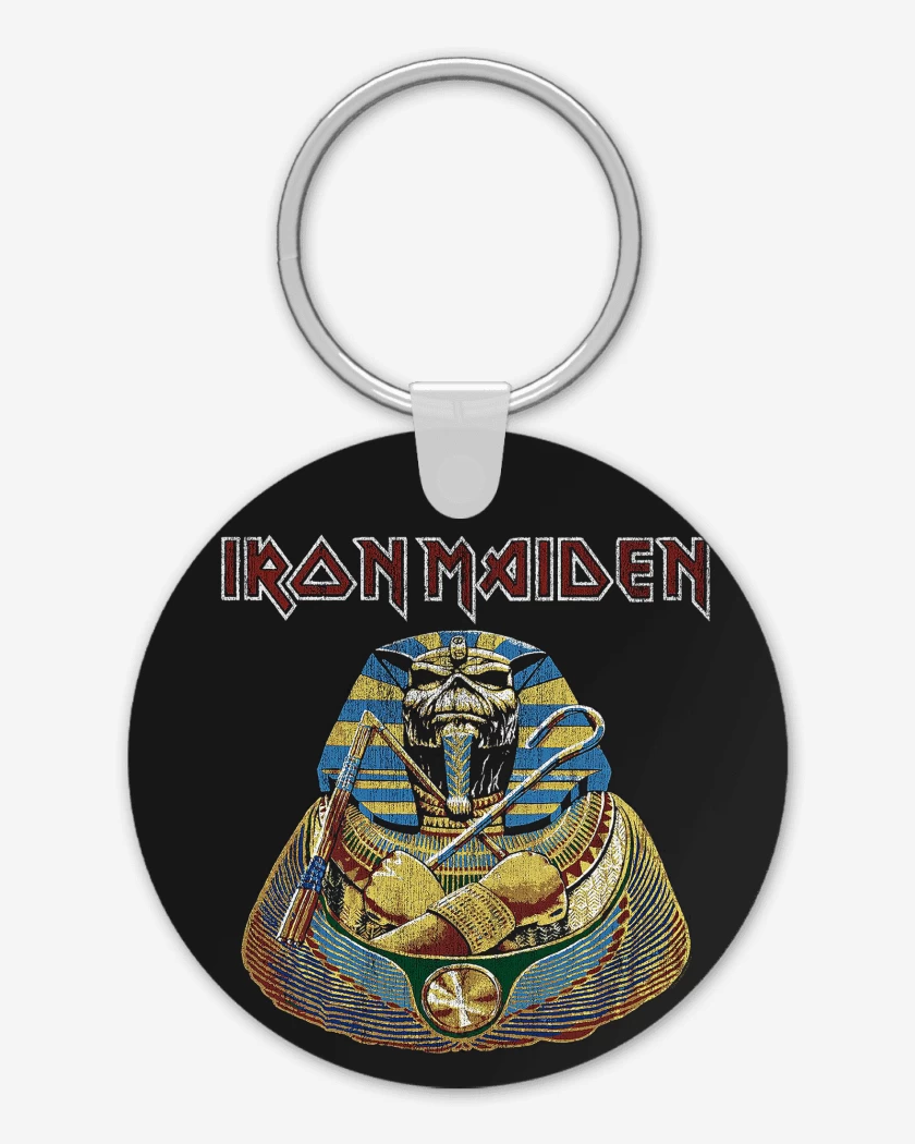 Llavero Negro de Iron Maiden Faraon