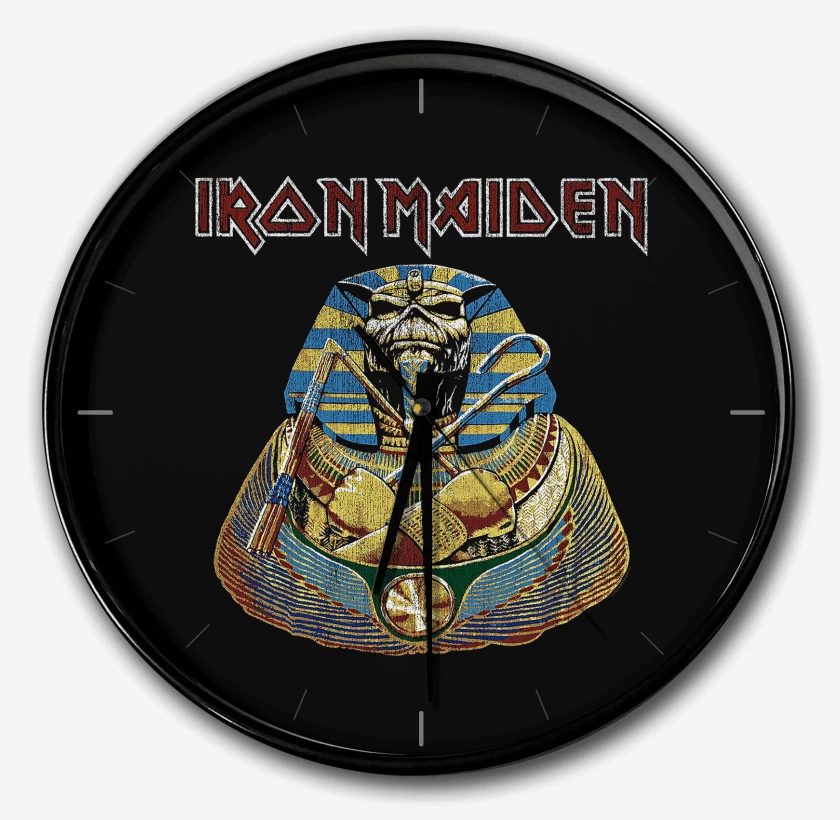 Reloj Negro de Iron Maiden Faraon